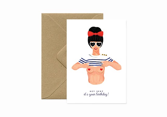 Carte postale Sexy Happy Birthday