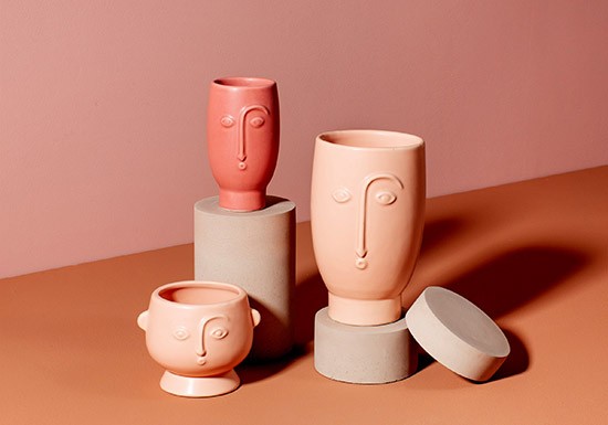 Vase Matt rose