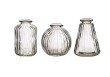 3 Mini vases en verre