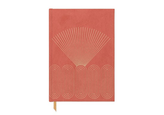 Cahier terracotta - Radiant rays