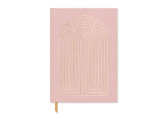 Cahier rose - Radiant rainbow