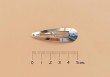 Barrette Colombe - Glitter argent