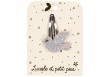 Barrette Colombe - Glitter argent
