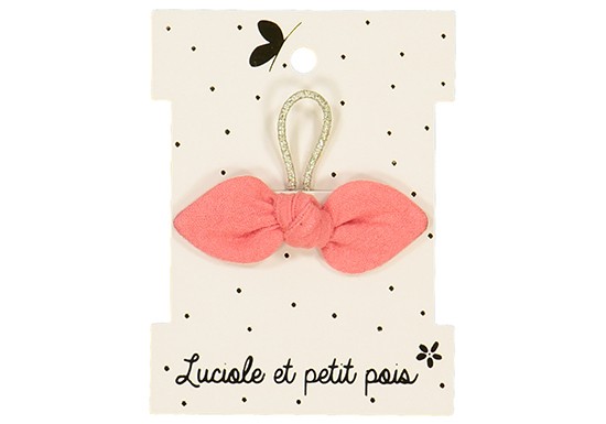 Elastique mini noeud lapin - Corail