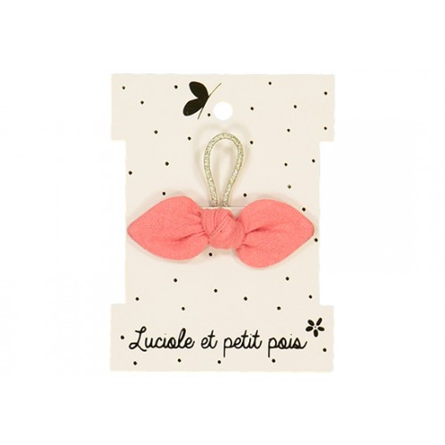 Elastique mini noeud lapin - Corail