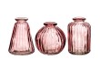 3 Mini vases en verre