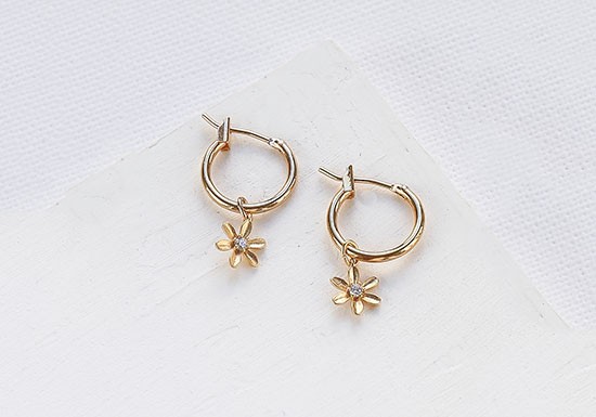 Boucles d'oreilles Daisy Hoop