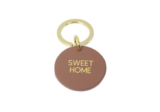 Porte-clés rond SWEET HOME - Rose