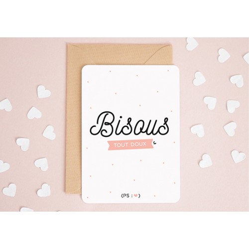 Carte Bisous tout doux