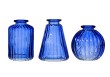 3 Mini vases en verre