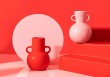 Vase Amphore Rouge
