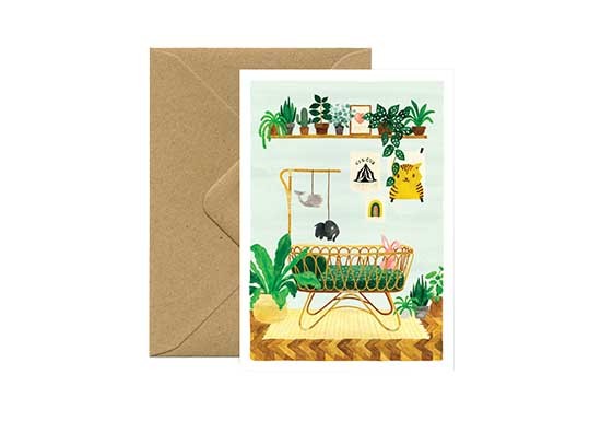 Carte postale Green bedroom