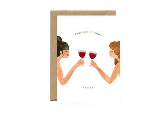 Carte postale Partner in wine