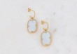 Boucles d'oreilles Zelda - Nacre blanche