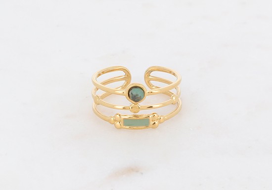 Bague Dispy - Turquoise africaine