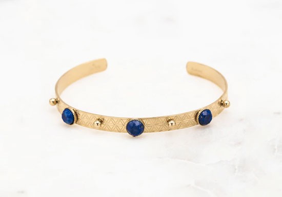 Bracelet Jonc Theodora - Lapis Lazuli