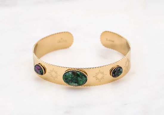 Bracelet Jonc Adriel - Rubis Soizite