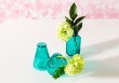 3 Mini vases en verre