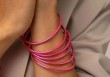 Bracelet Bouddhiste fin - Fuchsia