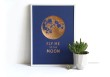 Affichette Fly me to the moon
