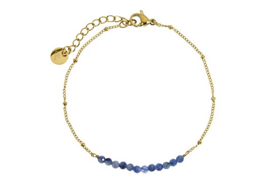 Bracelet Anna - quartz bleu