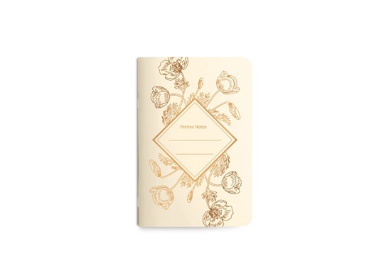 Petit carnet Poppy - Blanc