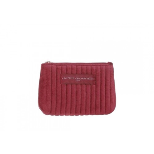 Petite pochette Velours - Prune