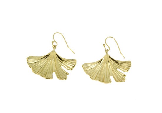 Boucles d'oreilles Feuille de Ginkgo