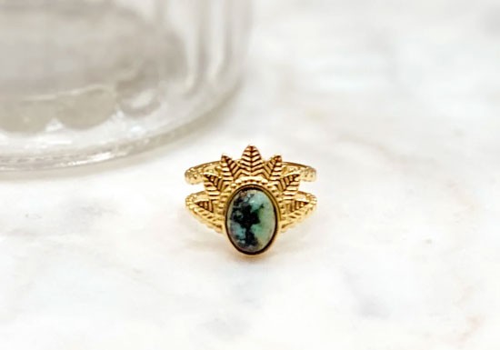 Bague Audric - Turquoise africaine