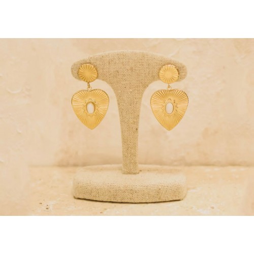 Boucles d'oreilles Lova blanc