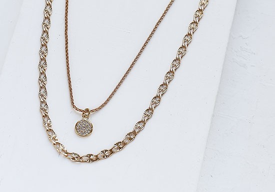 Collier Crystal Double