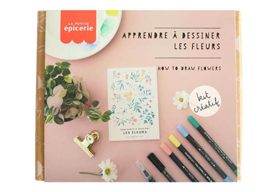 Kit Apprendre à dessiner les fleurs