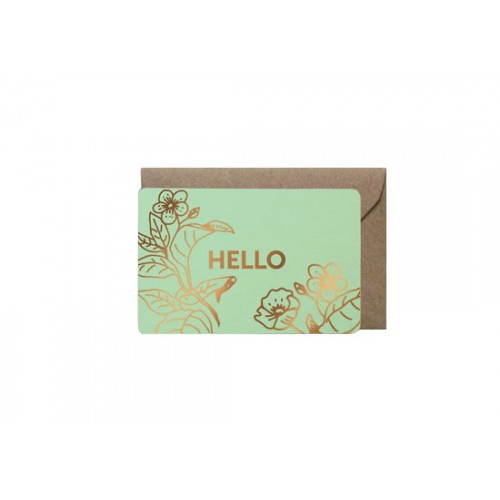 Mini carte Hello - Cerisier