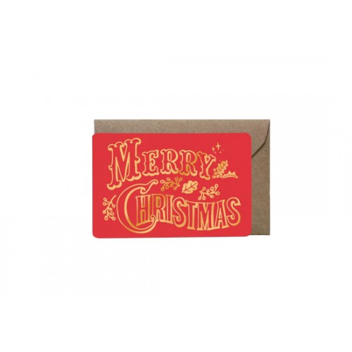 Mini carte Hello Merry Christmas