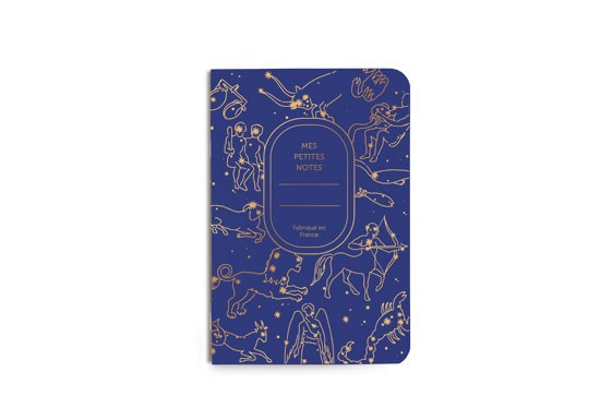 Petit carnet Astro bleu