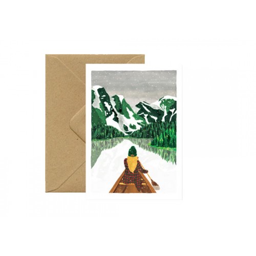 Carte postale Winter Lac