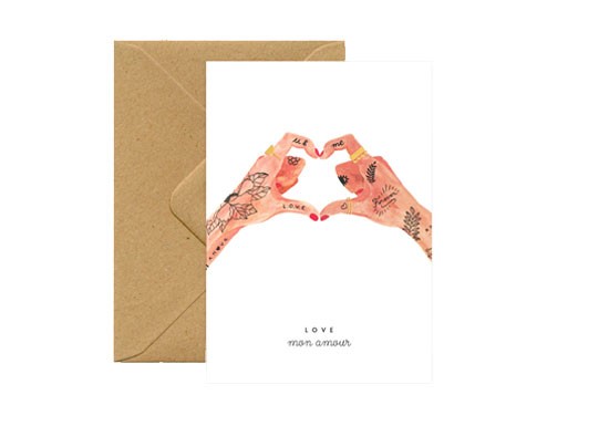 Carte postale Hands of love