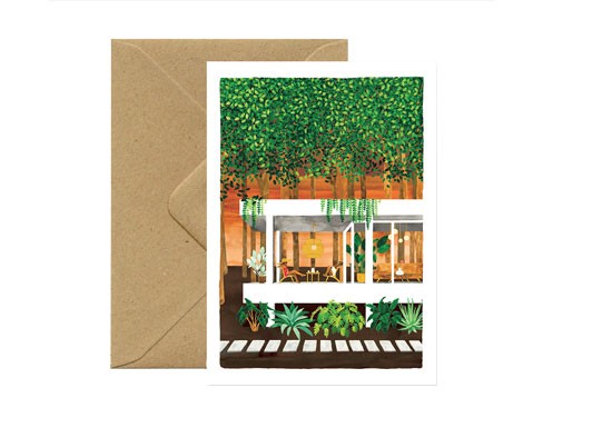 Carte postale House in the woods
