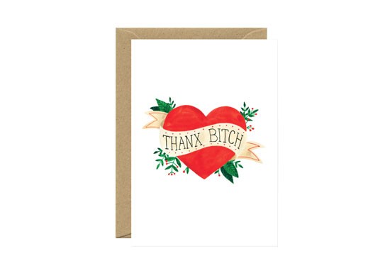 Carte postale Thanx bitch
