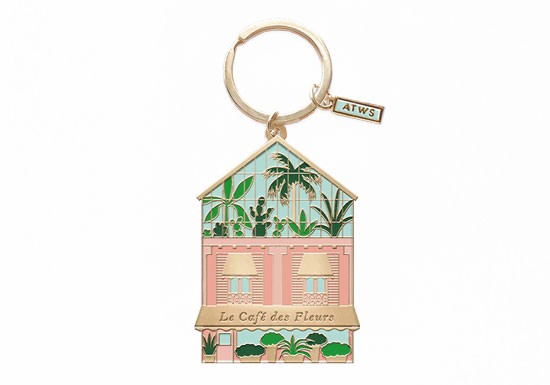 Porte-clés Café des fleurs