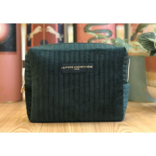 Trousse velours - Vert