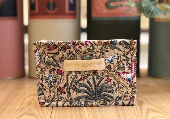 Petite pochette India beige
