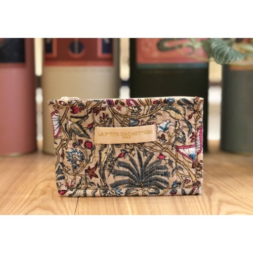Petite pochette India beige