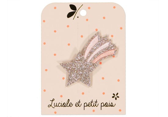 Barrette Etoile filante rose
