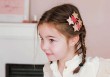 Barrette 3 étoiles - glitter multi rose