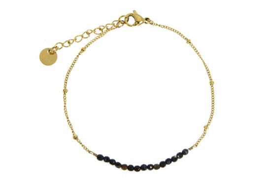 Bracelet Anna - agate noire