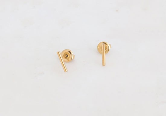 Boucles d'oreilles Barre