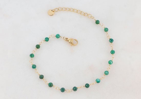Bracelet Seollia - Jade vert