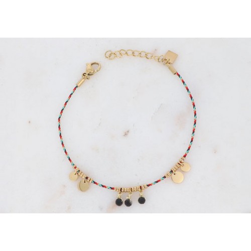 Bracelet Jasmina - Agate noire