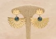 Boucles d'oreilles Sacco turquoise africaine